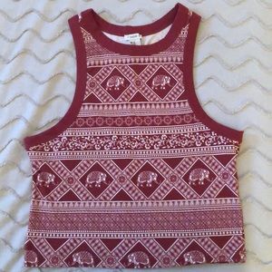 Elephant crop top